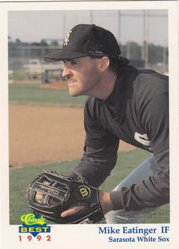 1992 Classic Best Sarasota White Sox #9 Mike Eatinger Front