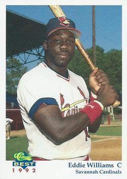 1992 Classic Best Savannah Cardinals #1 Eddie Williams Front