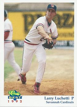 1992 Classic Best Savannah Cardinals #4 Larry Lucchetti Front