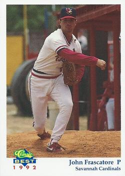 1992 Classic Best Savannah Cardinals #8 John Frascatore Front