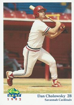 1992 Classic Best Savannah Cardinals #18 Dan Cholowsky Front