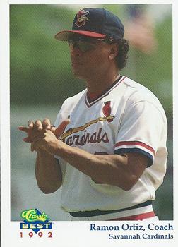 1992 Classic Best Savannah Cardinals #24 Ramon Ortiz Front