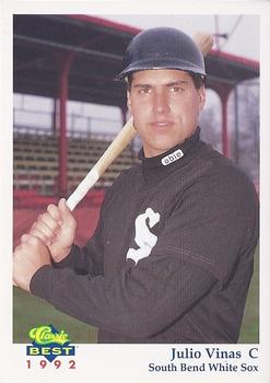 1992 Classic Best South Bend White Sox #6 Julio Vinas Front