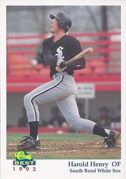 1992 Classic Best South Bend White Sox #16 Harold Henry Front