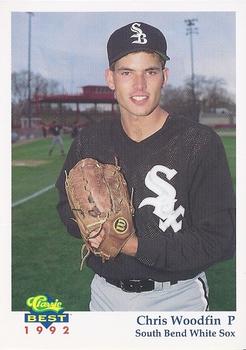 1992 Classic Best South Bend White Sox #17 Chris Woodfin Front