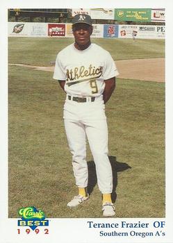 1992 Classic Best Southern Oregon A's #8 Terance Frazier Front