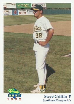 1992 Classic Best Southern Oregon A's #15 Steve Griffin Front
