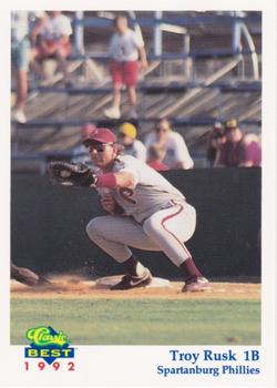 1992 Classic Best Spartanburg Phillies #4 Troy Rusk Front