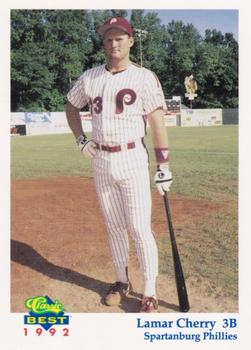 1992 Classic Best Spartanburg Phillies #15 Lamar Cherry Front