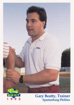 1992 Classic Best Spartanburg Phillies #25 Gary Beatty Front