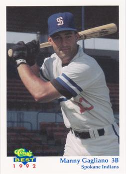 1992 Classic Best Spokane Indians #17 Manny Gagliano Front