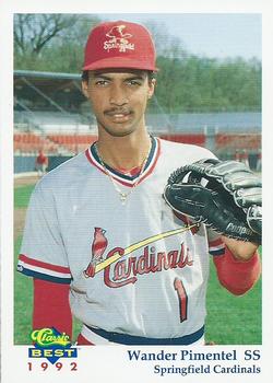 1992 Classic Best Springfield Cardinals #8 Wander Pimentel Front