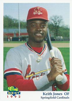 1992 Classic Best Springfield Cardinals #10 Keith Jones Front