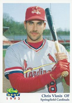 1992 Classic Best Springfield Cardinals #13 Chris Vlasis Front
