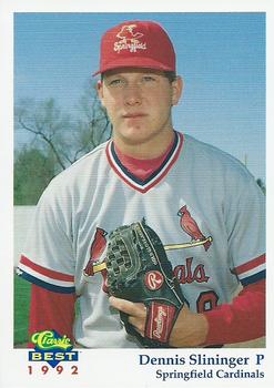1992 Classic Best Springfield Cardinals #15 Dennis Slininger Front