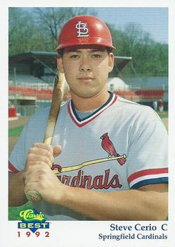 1992 Classic Best Springfield Cardinals #25 Steve Cerio Front