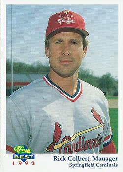 1992 Classic Best Springfield Cardinals #27 Rick Colbert Front