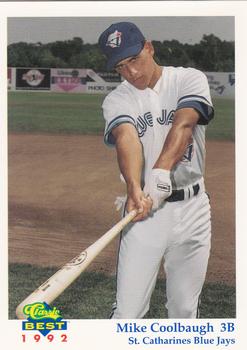1992 Classic Best St. Catharines Blue Jays #3 Mike Coolbaugh Front