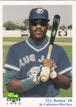 1992 Classic Best St. Catharines Blue Jays #11 D.J. Boston Front