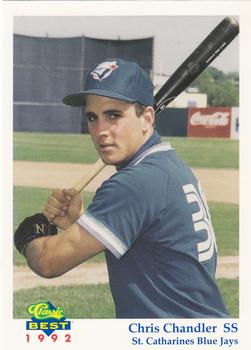 1992 Classic Best St. Catharines Blue Jays #21 Chris Chandler Front