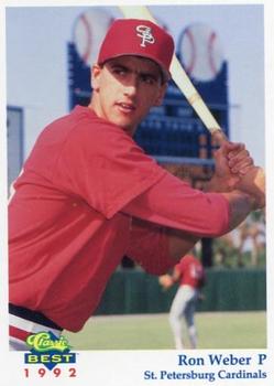 1992 Classic Best St. Petersburg Cardinals #9 Ron Weber Front
