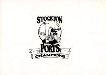 1992 Classic Best Stockton Ports #29 Logo Card Back