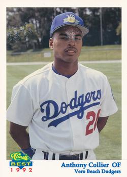 1992 Classic Best Vero Beach Dodgers #11 Anthony Collier Front