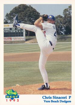1992 Classic Best Vero Beach Dodgers #16 Chris Sinacori Front