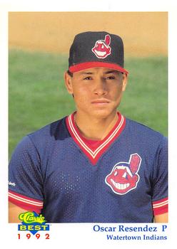 1992 Classic Best Watertown Indians #7 Oscar Resendez Front