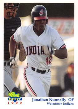 1992 Classic Best Watertown Indians #17 Jonathan Nunnally Front