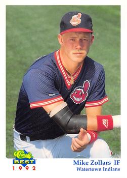1992 Classic Best Watertown Indians #21 Mike Zollars Front