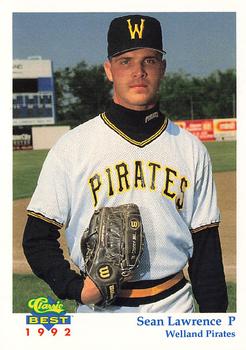 1992 Classic Best Welland Pirates #16 Sean Lawrence Front