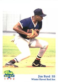 1992 Classic Best Winter Haven Red Sox #9 Jim Byrd Front