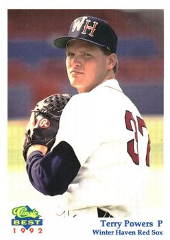 1992 Classic Best Winter Haven Red Sox #10 Terry Powers Front