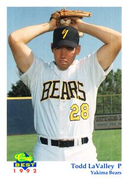 1992 Classic Best Yakima Bears #17 Todd LaValley Front