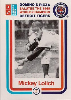 1988 Domino's Detroit Tigers #NNO Mickey Lolich Front