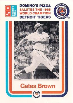 1988 Domino's Detroit Tigers #NNO Gates Brown Front