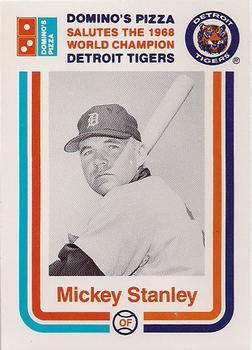 1988 Domino's Detroit Tigers #NNO Mickey Stanley Front