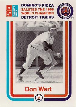 1988 Domino's Detroit Tigers #NNO Don Wert Front