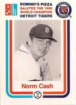 1988 Domino's Detroit Tigers #NNO Norm Cash Front