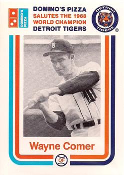 1988 Domino's Detroit Tigers #NNO Wayne Comer Front