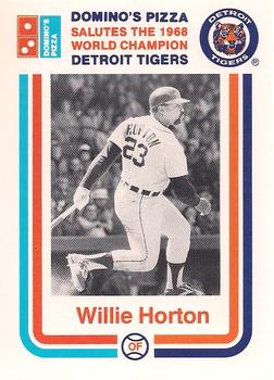 1988 Domino's Detroit Tigers #NNO Willie Horton Front