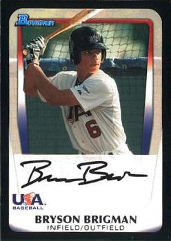 2011 Bowman Draft Picks & Prospects - Prospects #BDPP93 Bryson Brigman Front