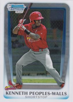 2011 Bowman Draft Picks & Prospects - Chrome Prospects #BDPP7 Kenneth Peoples-Walls Front