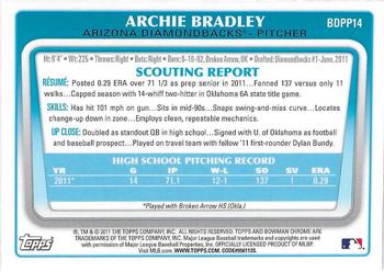 2011 Bowman Draft Picks & Prospects - Chrome Prospects #BDPP14 Archie Bradley Back