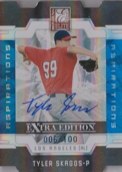 2009 Donruss Elite Extra Edition - Aspirations Signatures Die Cut #21 Tyler Skaggs Front