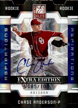 2009 Donruss Elite Extra Edition - Aspirations Signatures Die Cut #105 Chase Anderson Front
