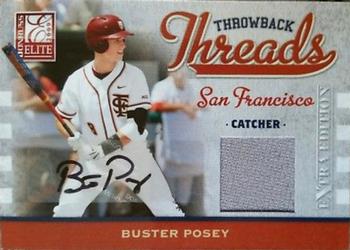 2009 Donruss Elite Extra Edition - Throwback Threads Autographs #TT-BP Buster Posey Front