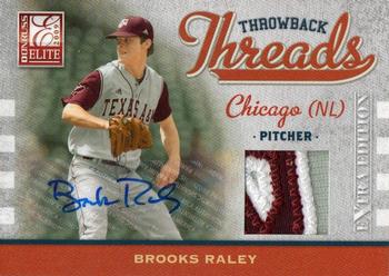 2009 Donruss Elite Extra Edition - Throwback Threads Autographs Prime #TT-BR Brooks Raley Front