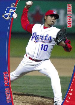 2008 Grandstand Stockton Ports #23 Arnold Leon Front